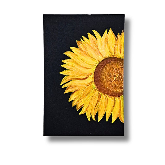 Golden Sunflower — Vibrant Hand Painted Acrylic Canvas Art