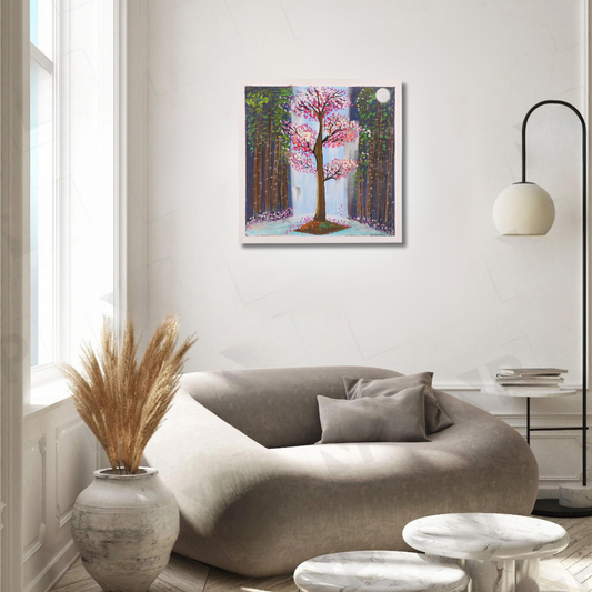 Whispers of Spring – Hand-Painted Acrylic Canvas